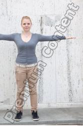 Whole Body Woman T poses Casual Average Street photo references